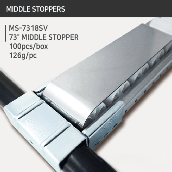 middle stopper ms 7318sv | lean pipe flow rack stopper | leantech engineering