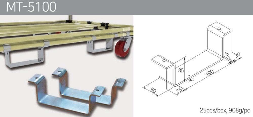forklift hook mt 5100 | lean system lifting hook | leantech engineering