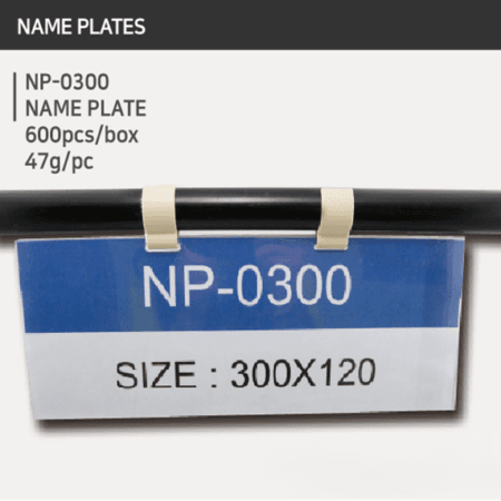clear name plate np 0300 | transparent lean name plate | leanmart