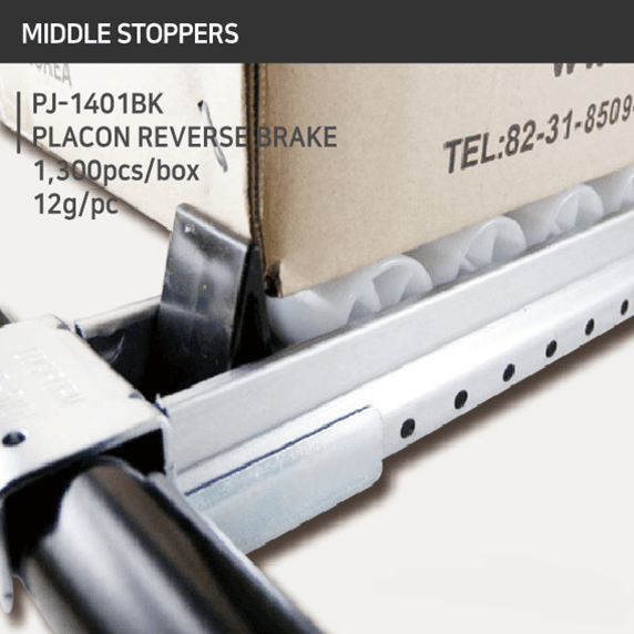 placon reverse brake pj 1401bk | flow rack brake stopper | leantech engineering