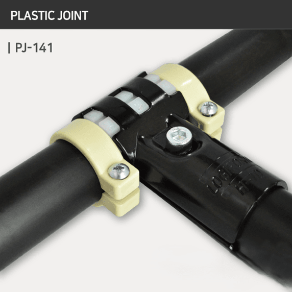 pj 141 iv plastic joint | lean pipe plastic connector for modular systems