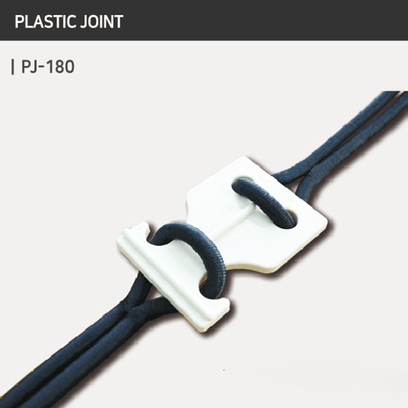 pj 180 wh plastic joint | white lean pipe connector for modular systems