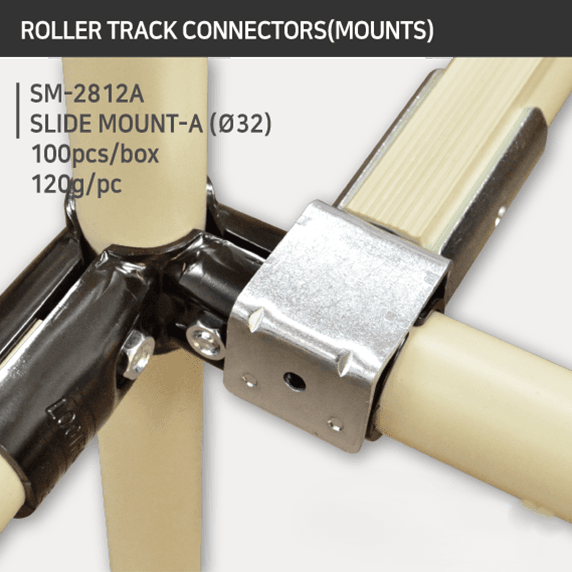 sm 2812a slide pipe mount | lean pipe connector | leantech engineering