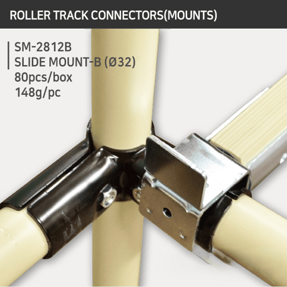 sm 2812b slide pipe mount | lean pipe connector | leantech engineering