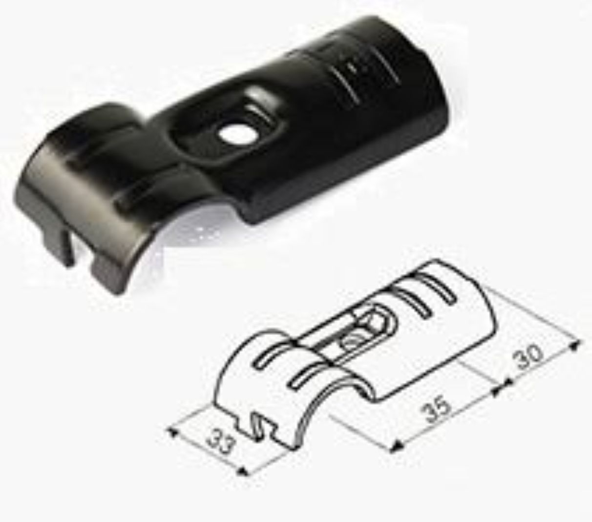 Leanmart qulity industrial product h 1 metal joint – black finish