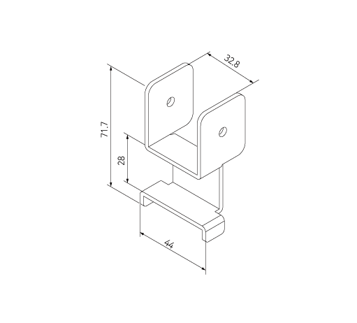 Leanmart qulity industrial product MT-5311 Caster Fixing Holder