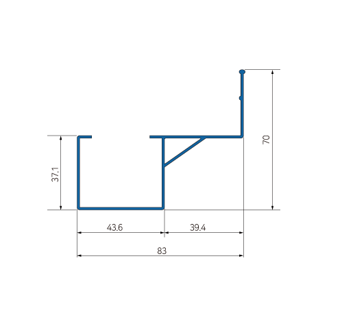 Leanmart qulity industrial product PA-415B Aluminium Guide Rail