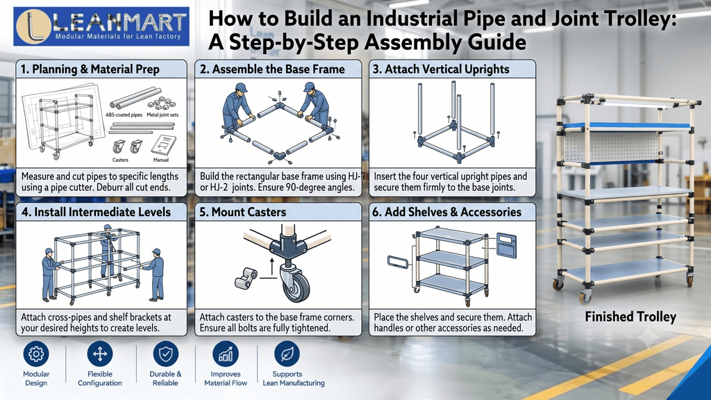 How to Build an Industrial Pipe and Joint Trolley 4